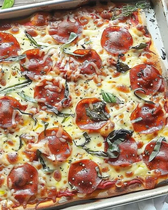 Receta de pizza de sarta casera con ingredientes frescos y sabrosos