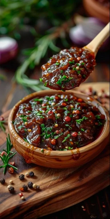 Salsa Dulce para asados de todo tipo, ideal para realzar sabores en carnes