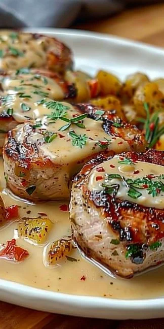 Solomillos de Cerdo con Queso Roquefort