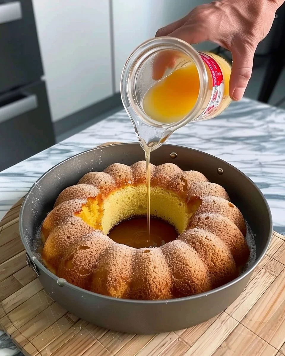 Torta de Naranja recién horneada, un postre jugoso y delicioso