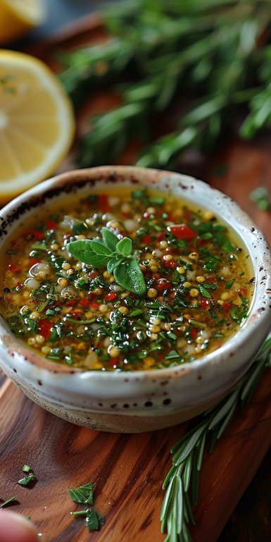 Receta de aderezo de limón y hierbas