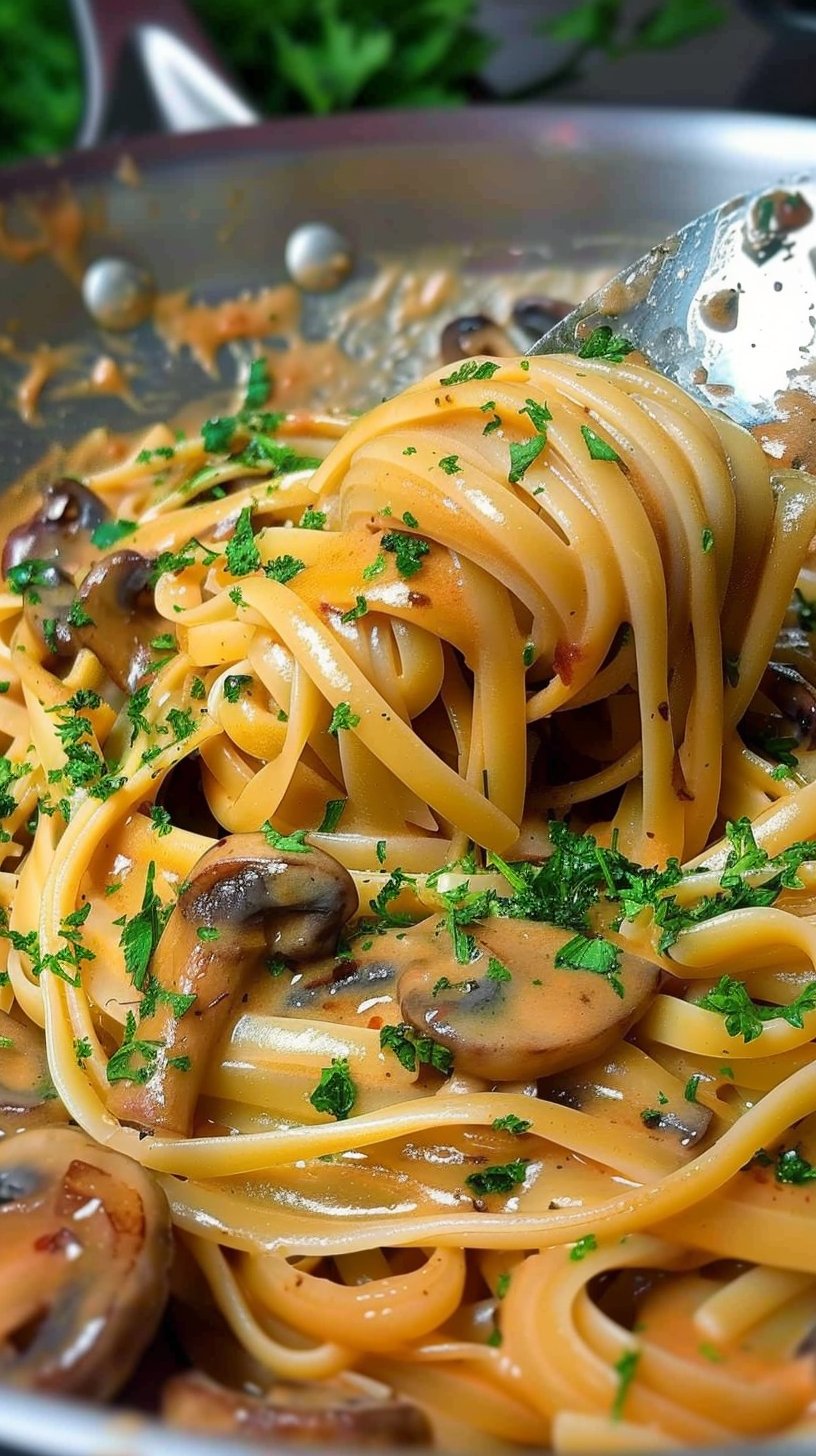 Pasta con Champiñones