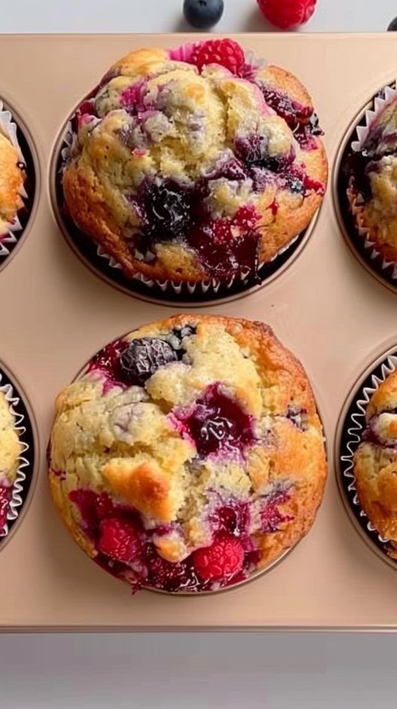 Muffins de Limón y Berries