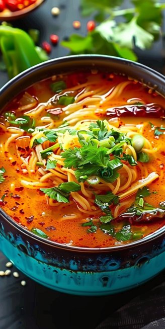 Sopa de Fideo con Chile Guajillo