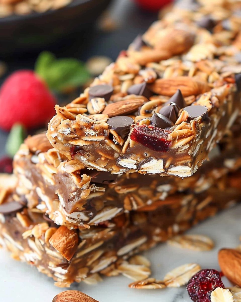 Healthy No-Bake Granola Bars
