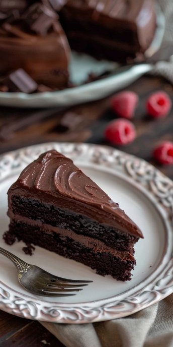 Bizcocho de chocolate sin huevo