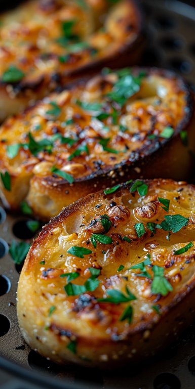 Pan de Ajo en Freidora de Aire