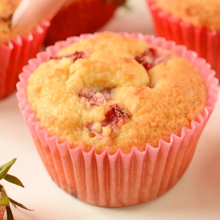Muffins de Fresa Keto