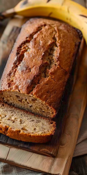 Pan de banana esponjoso