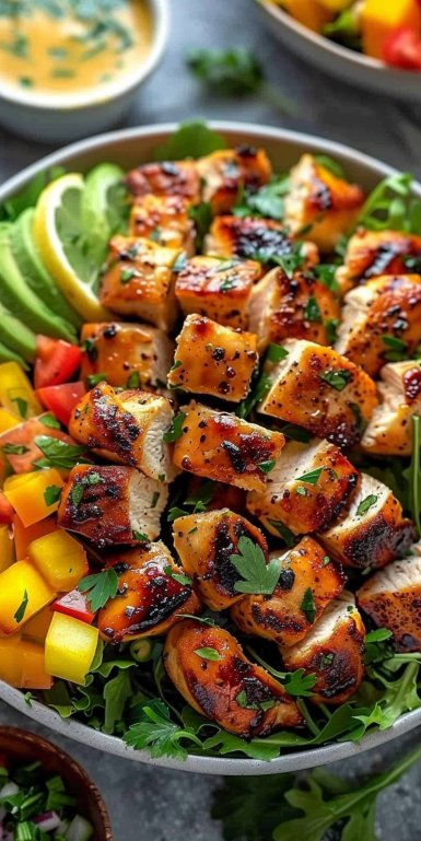 Ensalada de Pollo Hawaiana: Plan de Salud Integral y Sin Gluten Flexi-Plan