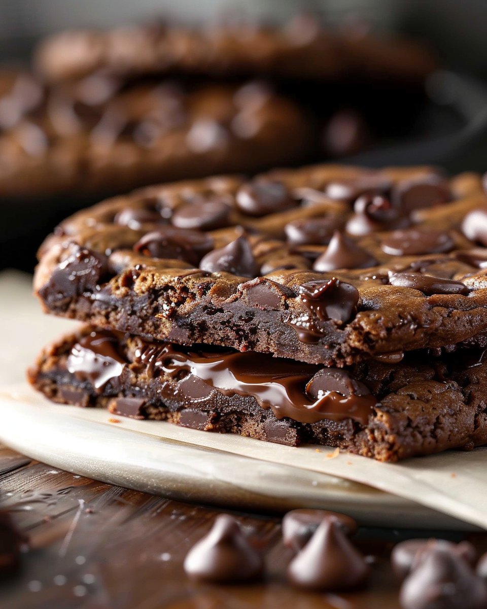 Giant Cookie Filled with Nutella