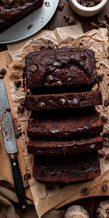 Pan de chocolate y banana sin azúcar