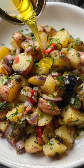 Ensalada de patata inspirada en la mediterránea