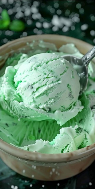 Helado Cremoso De Menta ¡Sólo 4 Ingredientes!