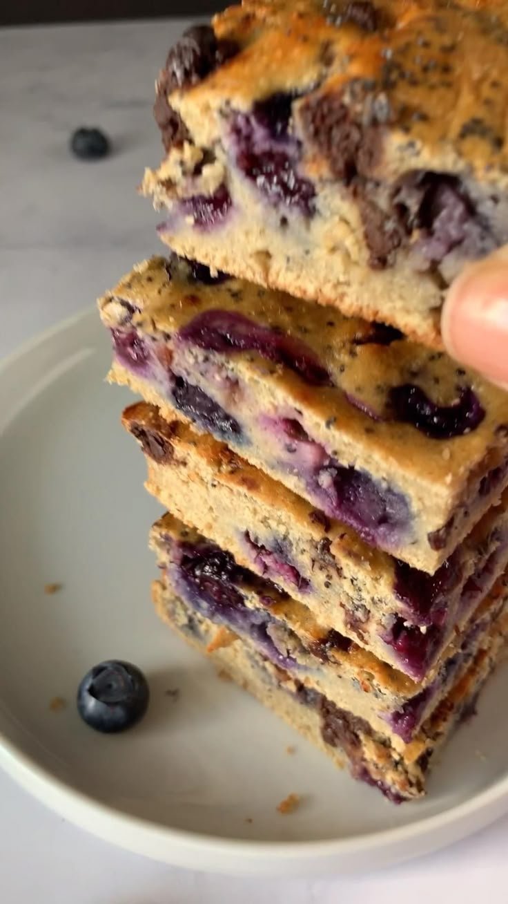 BLONDIES DE ARÁNDANOS