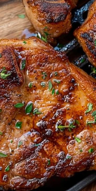 Chuletas de cerdo en freidora de aire