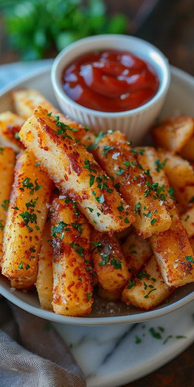 Fritas de Manzana Crujientes en Freidora de Aire