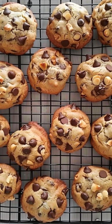 Galletas con chispas de chocolate y nueces