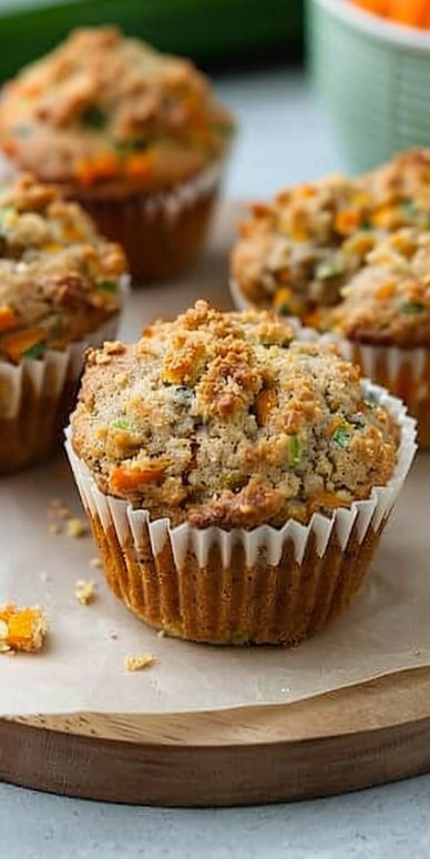 Muffins de zucchini y zanahoria