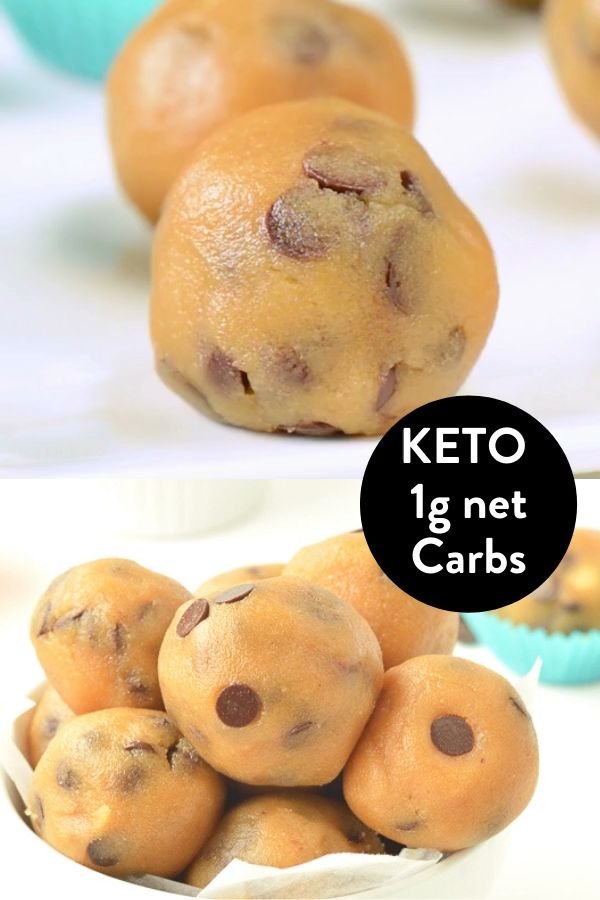 Bolas de grasa de mantequilla de maní con chispas de chocolate