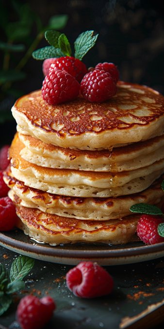 Receta de panqueques de harina de coco