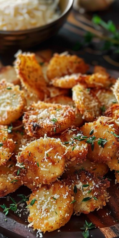 Papas Parmesano Crujientes y Crocantes