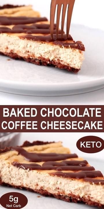 Tarta de queso de chocolate y café