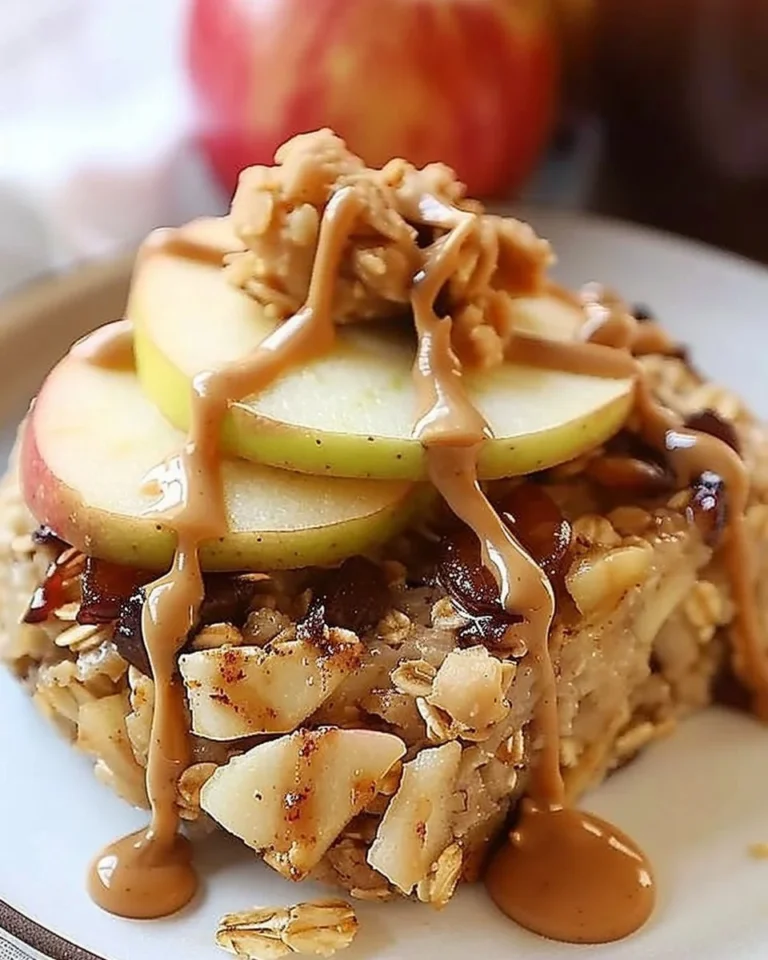 Avena al horno de manzana y canela, un desayuno saludable