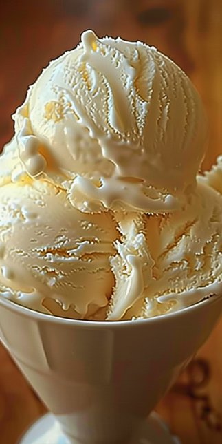 Helado Cremoso de Vainilla y Leche Condensada