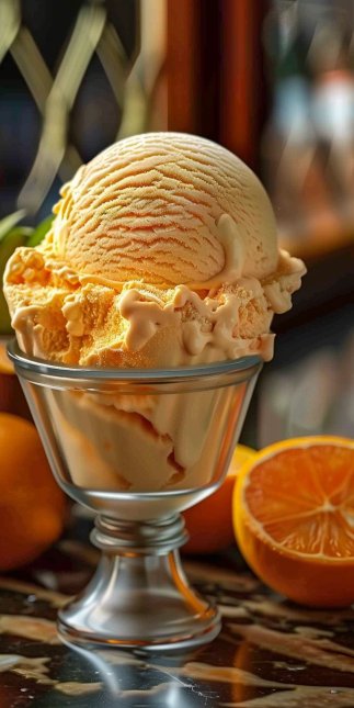 Helado de Naranja Casero