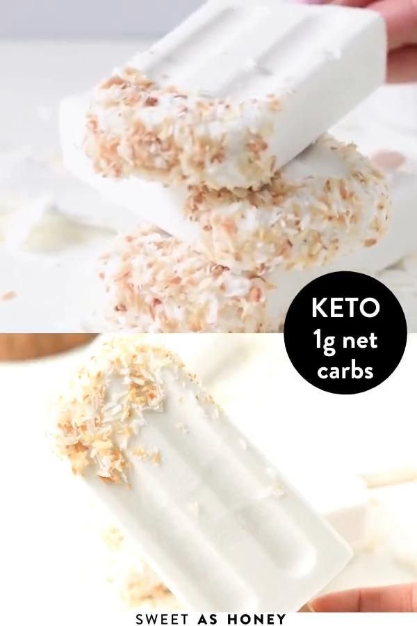 Paletas de Coco Keto