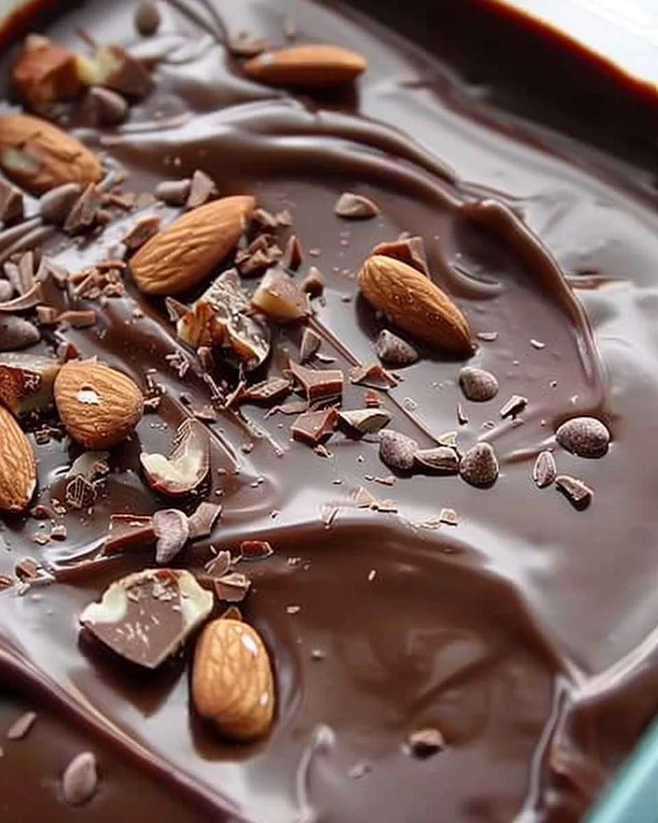 Bark de chocolate y almendra fácil Keto, dulce bajo en carbohidratos.