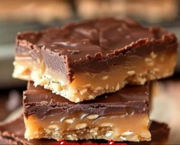 Barras de Millonario sin horno decoradas con chocolate y frutos secos