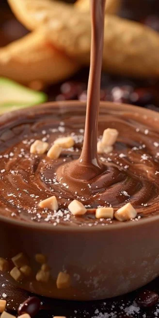 Deliciosa crema de frijol con chipotle en un tazón, ideal para acompañar platos