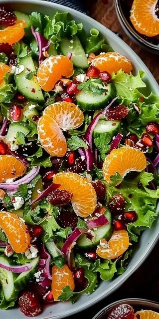 Ensalada de naranjilla con ingredientes frescos y coloridos en un plato