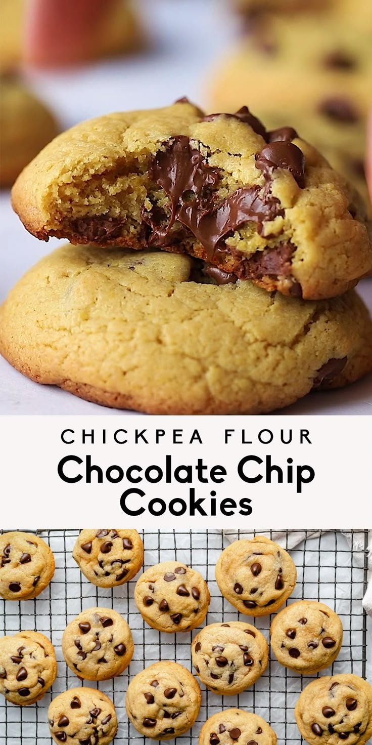 Galletas de chocolate con harina de garbanzo