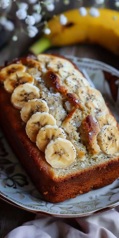 Pan de banana esponjoso