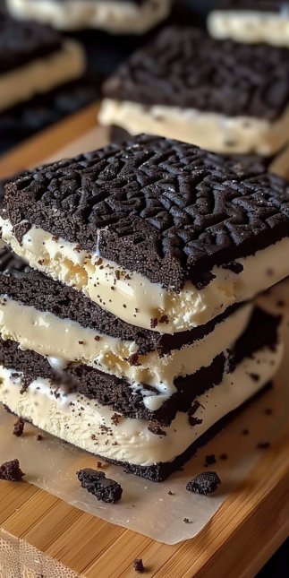 Sándwiches de Helado Cookies & Cream