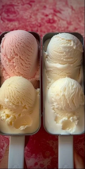 Proceso de haciendo helados caseros en la cocina