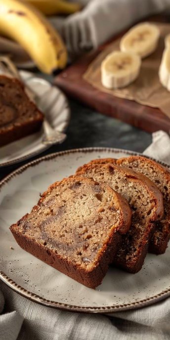 Pan de banana esponjoso