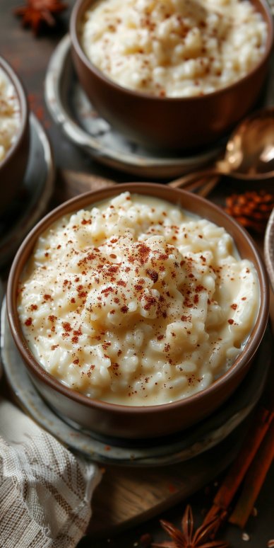 Arroz con leche cremoso