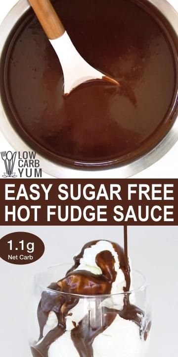 Salsa de fudge caliente sin azúcar