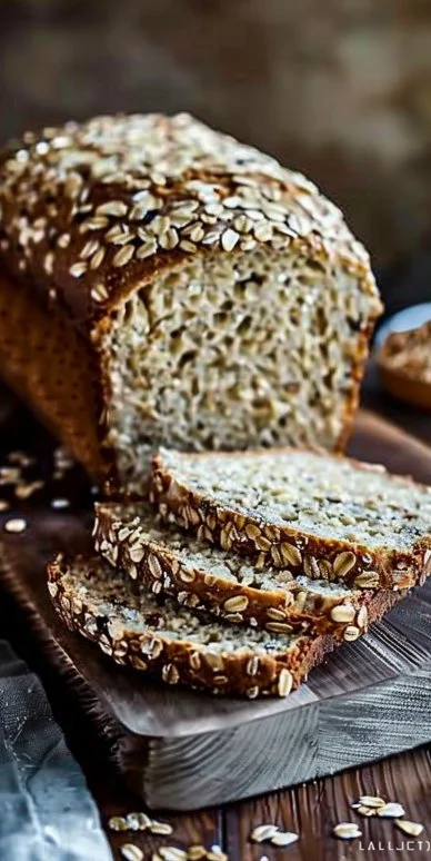 Pan de avena y chía sin harina, saludable y nutritivo