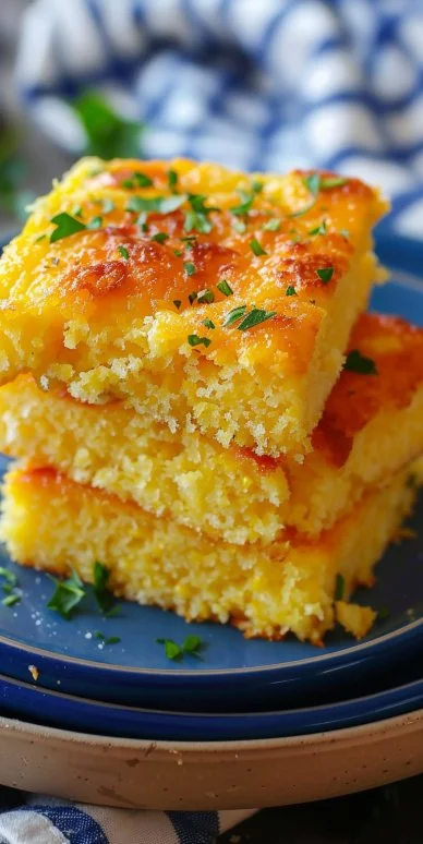 Delicioso Pan de Maíz recién horneado en un plato elegante.