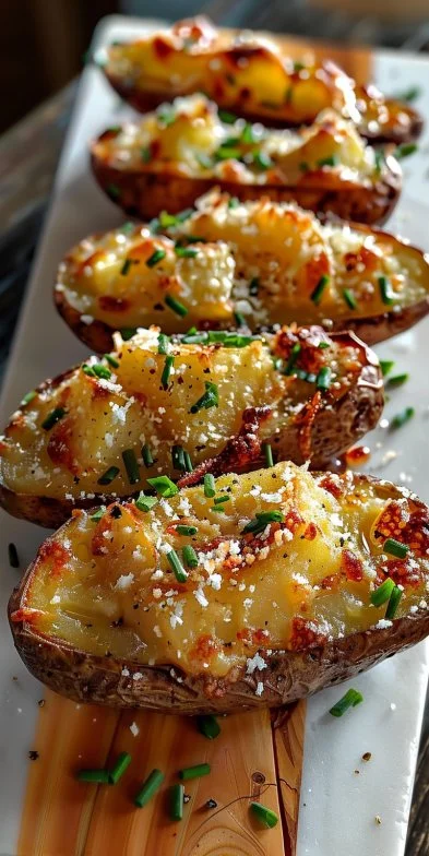 Papas al horno con queso parmesano doradas y crujientes