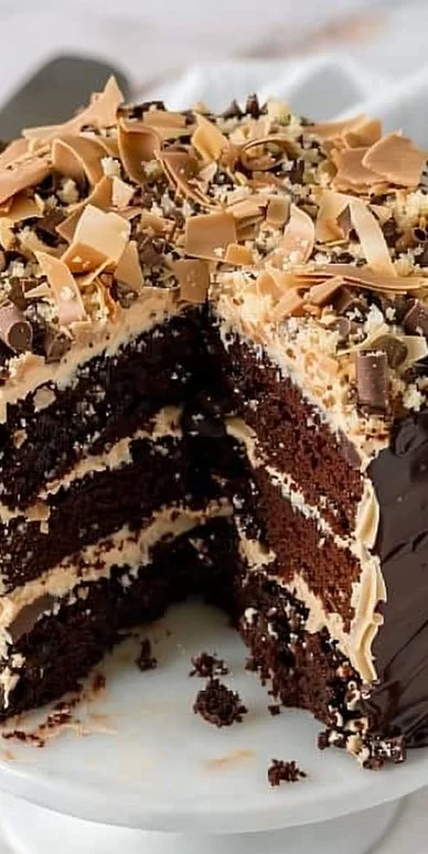 Pastel alemán decorado y servido en un plato, listo para disfrutar.