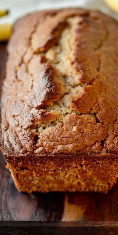 Pan de banana esponjoso
