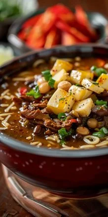 Sopa de Fideo y Frijol, un platillo tradicional mexicano lleno de sabor