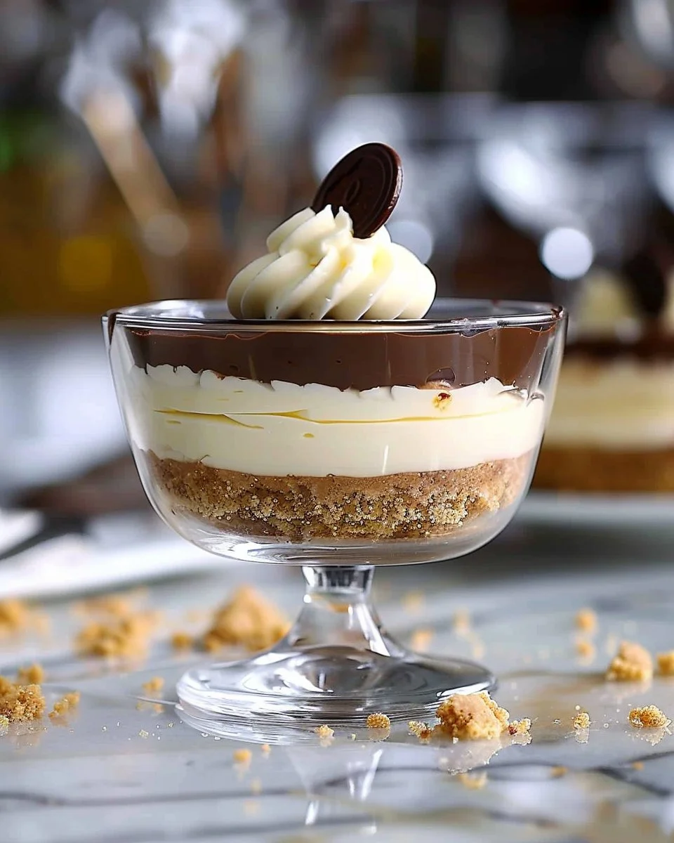 Deliciosa Torta Holandesa en Copa lista para servir