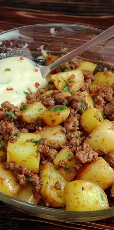 Papas con Carne Molida